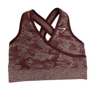 Gymshark sports bra with removable padding cross cross back size Xsmall